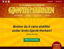 Tablet Screenshot of gjovikmarken.no